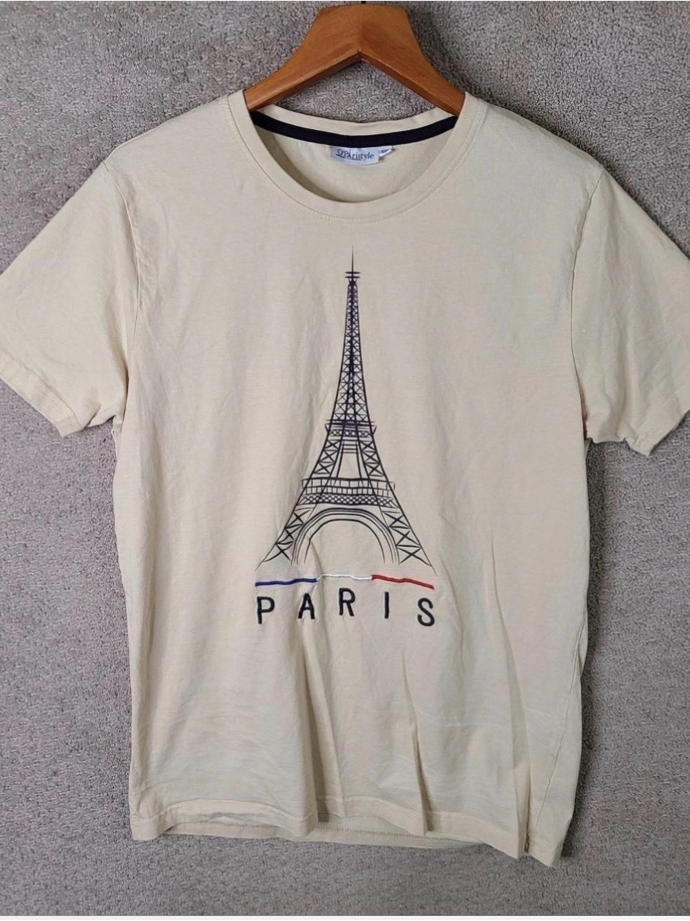 Paris Eiffel Graphic Tee - Cream